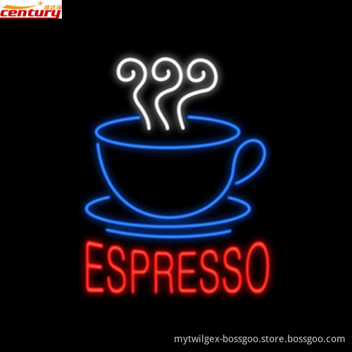 wholesale china factory price custom espresso coffee neon light sign